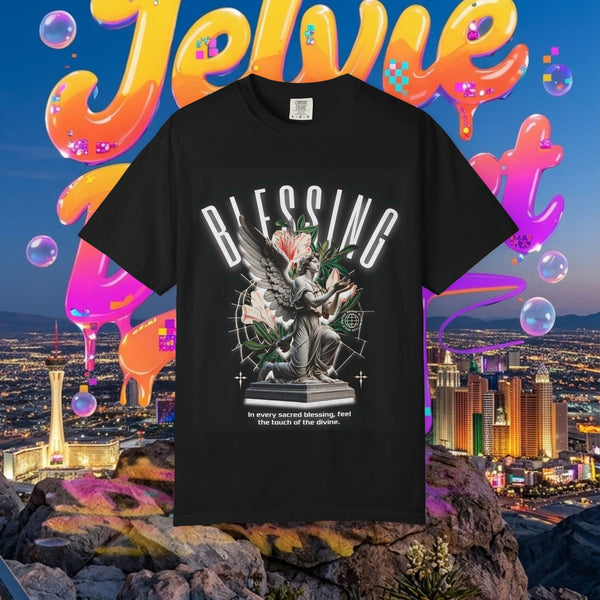 Blessing Graphic T-Shirt — Floral Angel Vintage Streetwear