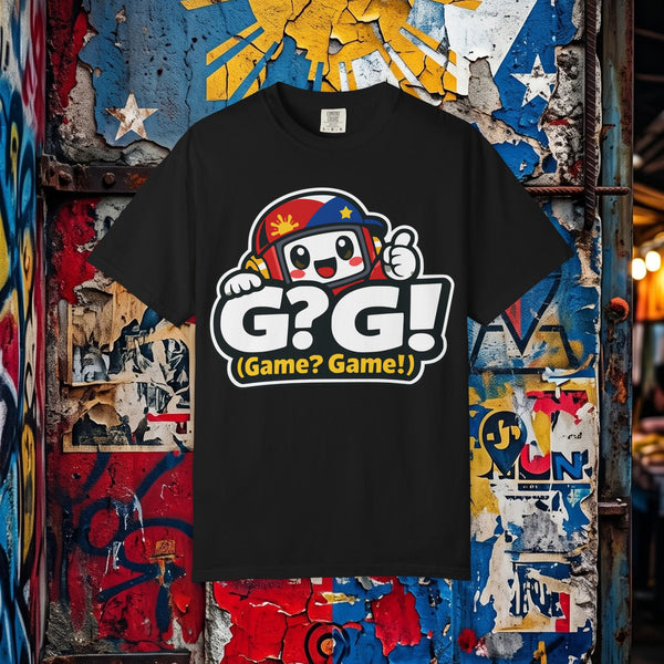 G? G! (Game? Game!) Graphic T-Shirt — Cute Gamer Mascot Tee