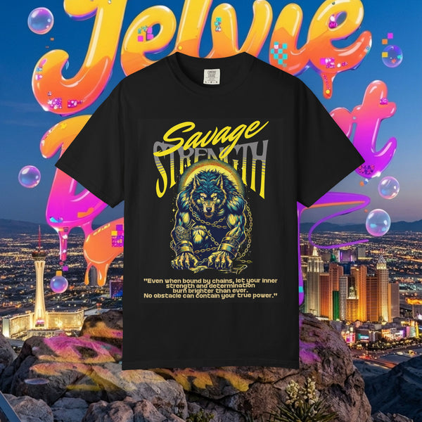 Savage Strength Bear T-Shirt — Motivational Graphic Tee