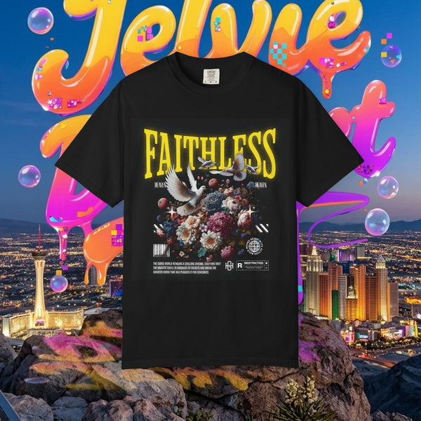 Faithless Floral Graphic Tee — Vintage Band Poster T-Shirt