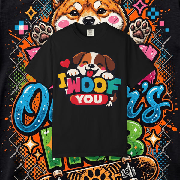 I Woof You Cute Puppy T-Shirt — Funny Dog Lover Valentine Tee