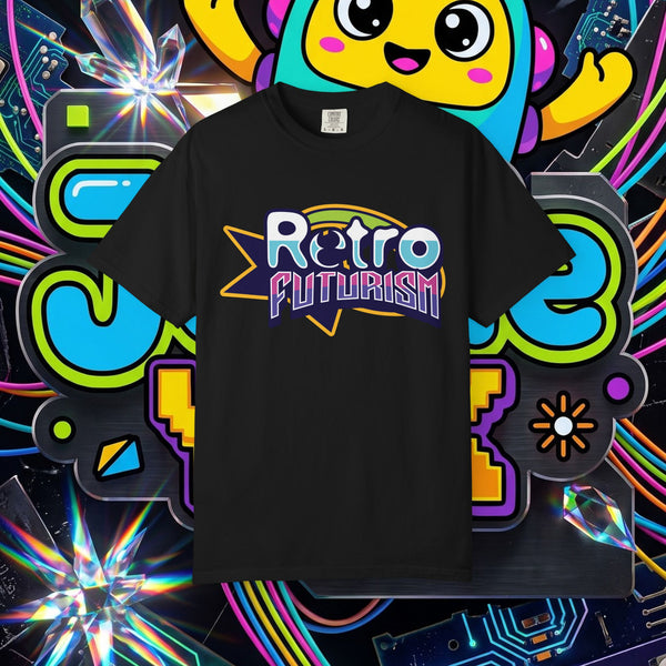 Retro Futurism T-Shirt — 90s Neon Vaporwave Graphic Tee