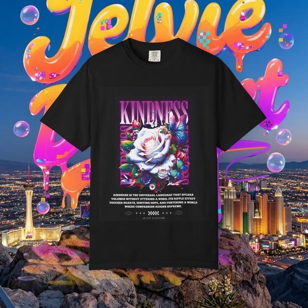 Kindness Rose Graphic T-Shirt — Floral Positive Message Tee