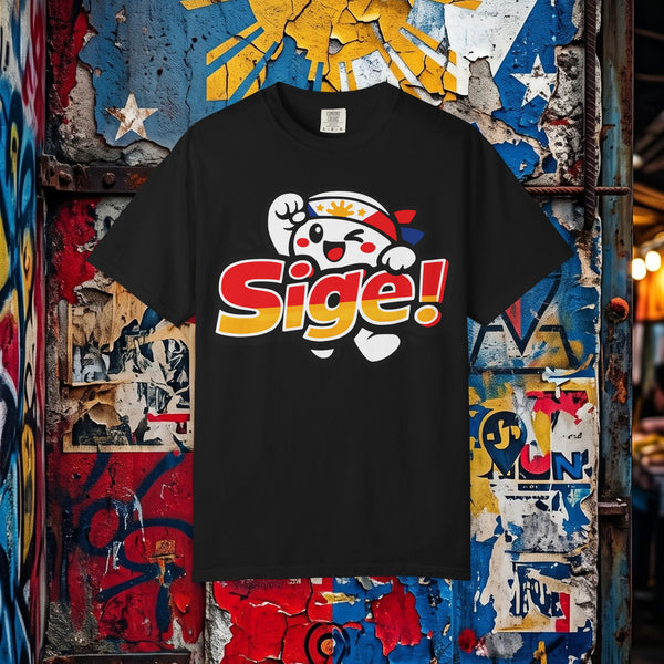 Sige! Retro Cartoon Cheer Tee