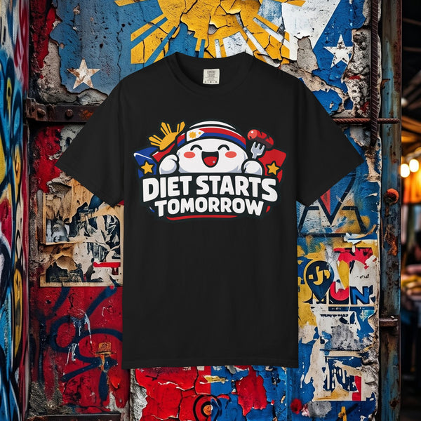 Diet Starts Tomorrow T-Shirt — Funny Foodie Graphic Tee