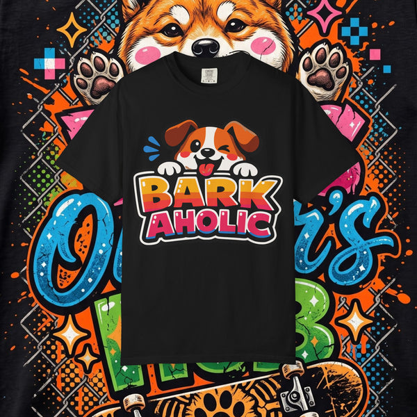 Barkaholic Dog T-Shirt — Cute Puppy Pet Lover Graphic Tee