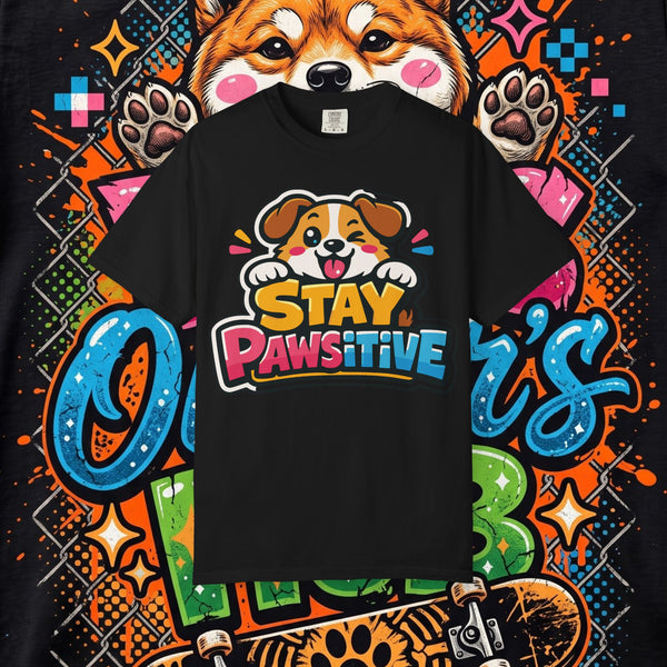 Stay Pawsitive Dog T-Shirt