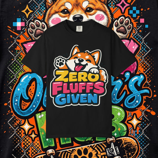 Zero Fluffs Given Corgi T-Shirt — Funny Dog Lover Tee