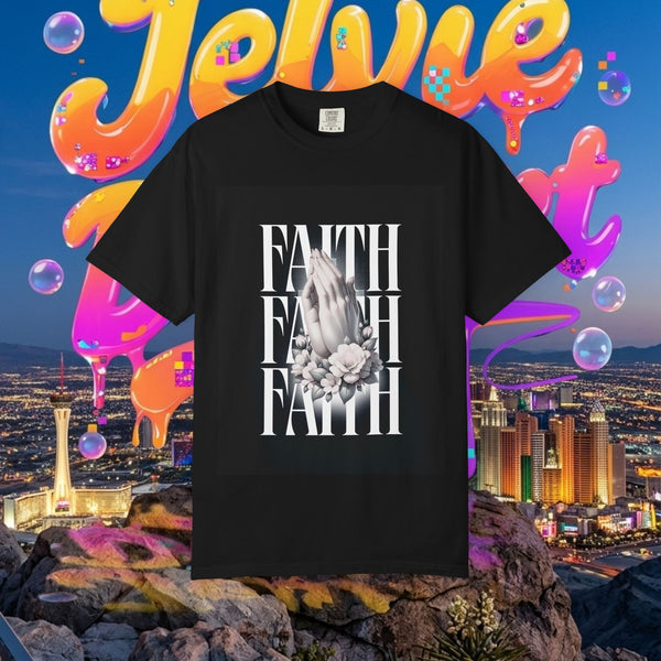Faith Graphic T-Shirt — Praying Hands Religious Tee